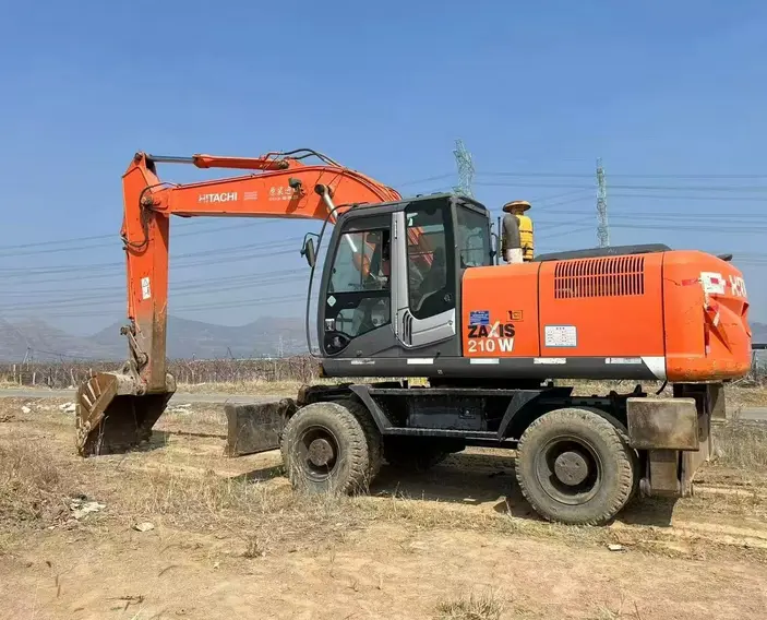 Hitachi 210W-3 130 Wheel Excavator Is Fuel-efficient, Durable, Flexible
