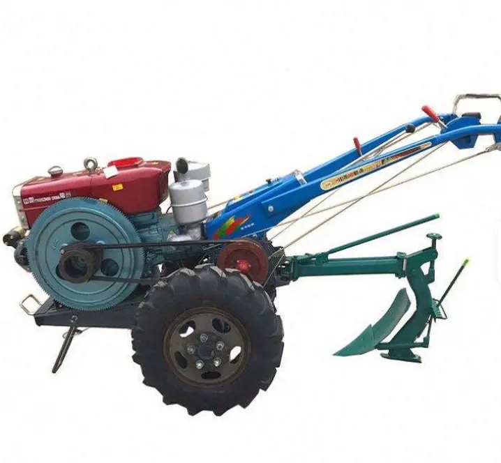 Mini 12 hp 18hp 15hp 20hp Hand Walking Agricultural Two Wheel Plough Tractor